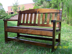 Exterior Decor -- Cedar Bench Stained