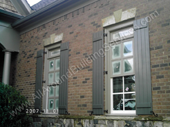 Shutters -- Extira Board And Batten Shutters Painted