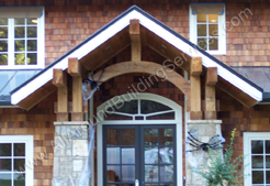 Front Entrys -- Cedar Front Entry Archway Remodel